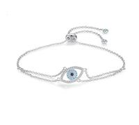 Generico bracciali donna argento Catene regolabili, braccialetti con ciondoli for donne, argento sterling, uomini, Natale