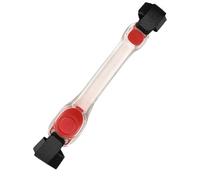 Genérico Bracciali Flash,Bracciali - luce lampeggiante che si al buio Bracciale riflettente Luci di avvertimento per portare a spasso il cane, 2nd Generation Silicone Armband-Green