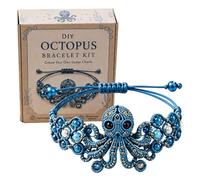 Generico Bracelet Making Kit Beads | 3D Octopus Handmade Set | DIY Bracelet Craft Kit | for Hobbyists Beginners Adults Women Girls Students Holiday Home Apartment Studio Workshop School Project