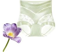 Genérico Braguitas Graceloom, Ropa Interior Renabloom, Braguitas De Cintura Alta con Soporte para El Abdomen para Mujer, Braguitas Moldeadoras para Mujer (Verde,L)