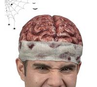 Generico Brain Hat, Party Hats, Large Brain Hat - 3D Latex Horror Headgear for Adults, Cosplay, Halloween, Comedy, Horror Parties, Carnival, Costume Accessory, Size 55-57 cm