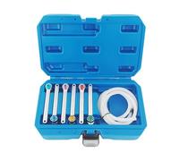 Generico Brake Bleeder Kit - 7 Piece Storage Case 7-12mm, Brake Clutch Exhaust Spanner Set | Bleeding Nipple Wrench Kit, Hydraulic B́rake Service Tool | for Sedan SUV Truck Motorcycle Technician DIY