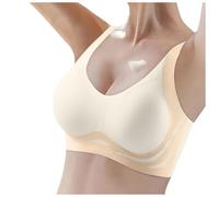 Generico Bralette Donna Pizzo, Reggiseno Donna Senza Ferretto Sottile Estivo Ice Comfort Top Senza Ferretto Schiena Scoperta Morbido di Base Reggiseno Sportivo Donna Dormire Quotidiano