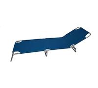Generico Brandina Lettino da Spiaggia Basso Pieghevole Blue Navy