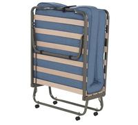 Generico Brandina Pieghevole | Automatica con Materasso 10 cm | Letto Singolo Salvaspazio a 17 Doghe | Struttura in Acciaio con Ruote | 100% Made in Italy