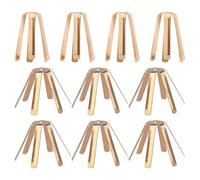 Generico Brass Golf Shaft Adapter Shims - 10 Pieces 6 Legs Golf Adapter Spacer Shims | Adjustable Brass Accessories, for Men Women Golfer Course Training Practice