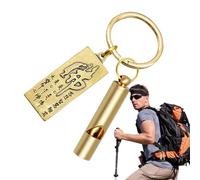 Generico Brass Whistle - Vintage Coaching Signal Whistle, Metal Sound Tool | Professional Training Outdoor Alert Device, Loud Survival Signaling Tool for Camping Hiking Wilderness Rescue