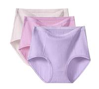 Generico Brassiere Microfibra 3PC Slip Taglie Forti da Donna XL 6XL Slip a Vita Alta da Donna a Copertura Totale per Donna Confezione Multipla Seno in Silicone (Blue, XXXXL)