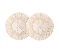 Generico Bread Bowl Covers - 2 Piece Cotton Liners | Elastic Reusable Basket Liners for Bread Proofing, Fermentation, Baking & Storage, Ideal for Kitchen, Home Use, Keeps Dough Fresh & Easy To Clean