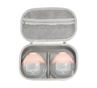 Generico Breast Pump Storage Bag - Storage Box With Compartments, Hard EVA And PU Carrying Case, Portable Waterproof Breastfeeding Case, Durable | Per Gli Spostamenti In Viaggio Della Mamma