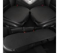 Generico Breathable & Anti-Slip Viscose Filament Car Seat Covers, Breathable Non-Slip Refreshing Car Seat Pad, Universal Bottom Covers (black,Package A)