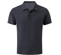Generico Breeze Shirts for Men Ultra Comfortable Polo Shirt Textured Breathable, Quick Dry Refreshing Silky (Dark Gray,XXL)
