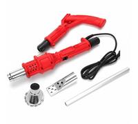 Generico Bruciatore Elettrico Termico for Diserbanti da 2000 W - Diserbante Ad Aria Calda 3 in 1 con Doppio Controllo della Temperatura 60-650°C, Flusso d'Aria Rapido Dispositivo(Red)