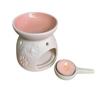 Generico Bruciatori per Fusione di - Ceramica, bruciatore a Olio in Ceramica, diffusore per aromaterapia | Bruciatore di Oli Essenziali Artigianale con Cucchiaio per casa, Camera da