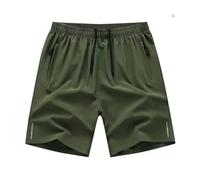 Generico Brysha Mens Shorts Quick-Dry Athletic Shorts with Zipper Pockets, Lightweight Breathable Activewear for Gym, Running, And Casual Wear