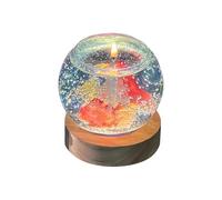 Generico Bubble Candle Fish - Glass, Aesthetic Candlestick LED Warm Light | USB Powered Relaxing Aromatherapy Light, Marine Element Ornament For Meditation, Spa, Yoga, Desktop, Party Favors