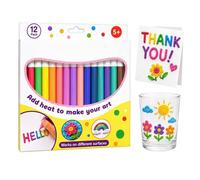 Generico Bubble Paint Pens Heat-Activated 12 Colors Markers Washable