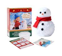 Generico Build A Snowman Kit - ABS Water-Absorbent Material 15x12x5.2cm | Christmas Snowman Craft And Decorating Set | Fun DIY Snowmann Making Kit For Kids And Families Indoor Or Outdoor Winter Play