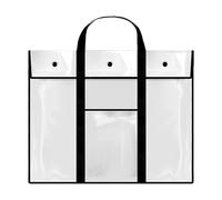 Generico Bulletin Board Storage Bag,Clear Poster Bag Large Organizer | PVC Artwork Storage Organizer, Bulletin Board Holder for Teachers Classroom Organization