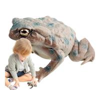 Genérico Bullfrog Figurine - PVC Toad Model Toy, Mini statue di Amphibian, educational Frog Ornament, Durable Desktop and Classroom Display | Realistic Frog Figure For Home, School, Kids