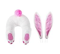 Genérico Bunny Butt Wreath Kit | 11.6In Easter Bunny Butt Ears Attachment Set | ABS Cute Cartoon Rabbit Decor Farmhouse Spring Easter Wreath Accent for Window Porch Door Wall