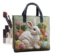 Generico Bunny Canvas Tote Bag - Sturdy Shoulder Bags | 35x30cm Rabbit Handbag, Purse Storage with Strap, Sling Carrier with Fabric Structure, Stylish Bag for Carrier Daily Travel