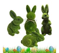 Generico Bunny Decor - Bunny Figurine, Cute BunnYy Easter Sculpture | Small Rabbit Figurines Shelf Decor For Indoor Kitchen Living Room Bathroom Bedroom Office Entryway Hallway Window Fireplace