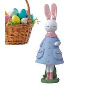 Generico Bunny Figurines,with Skirt Easter Home Decor | Spring Figurines Table Centerpieces,for Kitchen Living Room Bedroom Office Mantel Desk Entryway Shelf Holiday Birthday