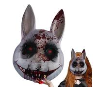 Generico Bunny Masque - Halloween Face Masque, Masquee Dello Spettacolo Teatrale, Halloween Bunny Face Masquee Accessorio | In Costume Per La Celebrazione Del Festival Show Stage Masquerade Cosplay P