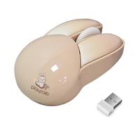 Generico Bunny Mouse - Funzionamento wireless silenzioso, connessione stabile 2.4G, design alimentato a batteria, forma di coniglio | Uso del computer, silenzioso, impostazione della scrivania colo
