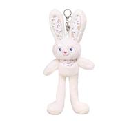 Generico Bunny Plush Animal - Soft Stuffed Rabbit Doll Keychain | Cute Keyring Toy Ornament For Backpack Handbag Tote Valentine Birthday Holiday Commuting Travel Gatherings School Decoration
