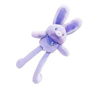 Generico Bunny Plush, Interactive Easter Bunny Stuffed Animal, 11.81x3.94x1.97 Inches Switchable Ears & Legs Rabbit Keychain, Handmade Soft Pendant, for Bags and Keys