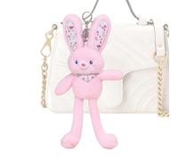 Generico Bunny Plush Keychain,Soft Cute Keyring Ornament Bag Charm | Stuffed Bunny Plush Toy - For Backpack Handbag Purse Decoration Birthday Holiday Travel Gatherings School