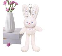 Generico Bunny Plush Keychain - Ultra-Soft Rabbit Bag Charm For Backpacks & Handbags, Cute Plush Keyring Ornament For Girls & Women, Valentine's & Birthday Gift Premium Accessory