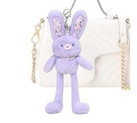 Generico Bunny Plush Stuffed Animal - Soft Cute Doll | Soft Bunny Plush | Keyring Ornament Bag Charm For Backpack Decoration Handbag Tote Valentine Birthday Holiday Commuting Travel Gatherings School