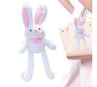 Generico Bunny Plush, tira su un peluche di coniglio - 11 di peluche interattivo di pasquale di Pasqua | Peluga di coniglio divertente di Pasqua, Pendant Keychain per compleanni e vacanze