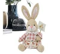 Generico Bunny Plush Toy - Soft Easter Rabbit Stuffed Animal | Spring Pastoral Home Decor Plush Doll Adorable for Children, Kids, Boys, Girls, Teens, Family, Friends, Bedroom Sofa Decoration