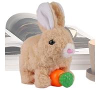 Generico Bunny Robot Giocattolo,Animale da Compagnia Educativo e Realistico - Giocattoli Interattivi Coniglietto di Peluche - Regalo per Bambini e Bambine Compleanno Natale Pasqua e Anno Nuovo