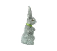 Generico Bunny Statue | Glitter Foam Home Decor With Bow - Easter Outdoor Garden Statues,for Yard Lawn Courtyard Porch Door Front Table Corner Indoor Party Spring Offices Room Desk