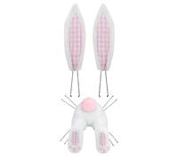 Generico Bunny Wreath Attachment - 30x24cm Welcome Sign Atttachment Craft | Effortless Shaping Hangable Easter Outdoor Wreath Attachment | for Indoor Outdoor Home Wall Holiday Party Farmhouse