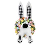 Generico Bunny Wreath Attachment - Rabbit Butt And Ears Display, Hangable Easter Wreaths for Decorating, Plush Bunny Kit, Seasonal Wreath with Internal Support Wire, Festive Embellishment Set for