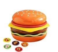 Generico Burger Plates | 6 Pieces Seasoning Plate, Stackable Burger Sauce Bowls Dishwasher Safe For Ketchup Sushi Snack BBQ Party Appetizer Kitchen Restaurant
