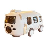 Generico Bus Water Bottle - 500ml Distinct Bus Shape Car Watering Cup With Straw And Strap - Hydration Assistant Water Bottle, Portable Solution Drinking Jug With Wheels For School, Sports Travel