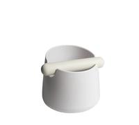 Generico Busta for caffè bianco con barra di gomma Contenitore for fondi espresso nero da 800 ml for rifiuti macinatura antiscivolo(White)