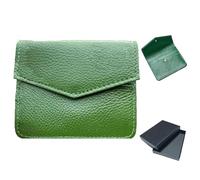 Generico Busta Porta Soldi in Pelle,Busta Regalo Elegante per Matrimonio,Compleanno,Laurea e Comunione,Custodia Minimal per Banconote e Gift Card,10,5×9 cm (Verde scuro)
