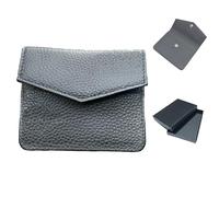Generico Busta regalo in pellee,Busta porta contanti pelle,Buste per regalo soldi elegante,buste minimalista in pelle,custodia sottile per banconote,per matrimonio compleanno eventi,10,5×9 cm (Nero)