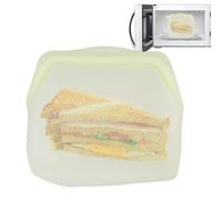 Generico Buste in Silicone Bustine Richiudibili a Fondo da 1 Litro | Buste Riusabili per Cibi per Zuppa Carne Frutta Verdura Spuntini Meal Prep Cucina Frigo Viaggio Campeggio