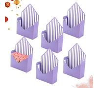 Generico Buste San,6 Buste Piegevoli per Conservazione - Scatola Fiori Pieghevole Decorazione San,per Matrimoni Feste Bouquet Fiori Snack Cartoline Uomo Donna