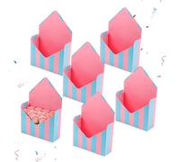 Generico Buste San | 6 Buste Pieghevoli | Scatola Fiori Pieghevole Decorazione San,per Matrimoni Feste Bouquet Fiori Snack Cartoline Uomo Donna