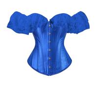 Generico Bustino Corsetto Donna Corsetti Top Gotico retrò Disossato Cuore Stringivita Modellante Pizzo Bustier con Coulisse Gioco Pirata